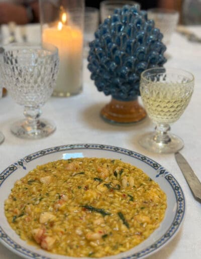 Seafood Risotto with Alessandro Pavoni and Accoutrement Tours Sardinia